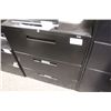 Image 1 : BLACK 3 DRAWER LATERAL FILE CABINET