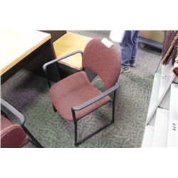 BURGANDY CLIENT CHAIR