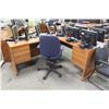 Image 1 : CHERRY L-SHAPE EXECUTIVE DESK (STYLE 2)