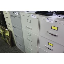 GREY LEGAL SIZE 4 DRAWER VERTICAL FILE