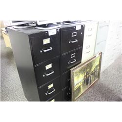 BLACK LEGAL SIZE 4 DRAWER VERTICAL FILE