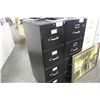 Image 1 : BLACK LETTER SIZE 4 DRAWER VERTICAL FILE