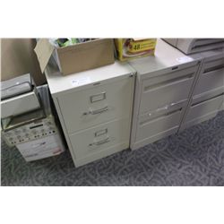 BEIGE 2 DRAWER LEGAL SIZE VERTICAL FILE