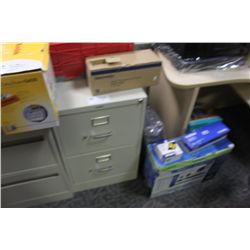 BEIGE 2 DRAWER LEGAL SIZE VERTICAL FILE