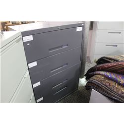 CHARCOAL 4 DRAWER LATERAL FILE