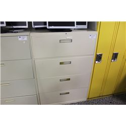 4 DRAWER GREY LATERAL FILE