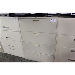 4 DRAWER GREY LATERAL FILE