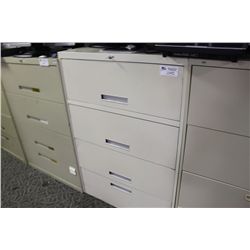 4 DRAWER GREY LATERAL FILE