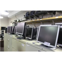 LARGE LOT OF LCD MONITORS & MISC COMPUTER GEAR