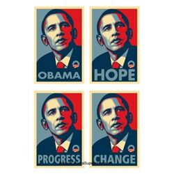 Obama Presidential Poster Set Of 4 PACK OF 3 SET(12 P)