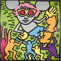 Keith Haring Andy Mouse 1986