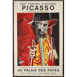 Picasso Festival D'Avignon 1970 Art Exhibit Poster