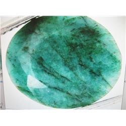 Green 4.67 ctw. Brazilian Emerald Cabochon Round