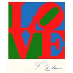 Robert Indiana Stunning Indiana LOVE Blue Green Red