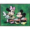 Image 1 : Dick Duerrstein Orig Painting Mickey, Minnie Mouse Hula