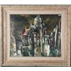 Image 1 : Original Modernist Painting Street Scene -Framed