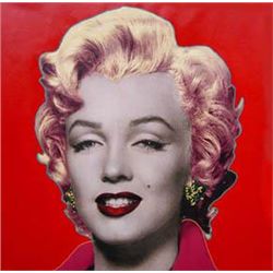 Fabulous! HAND SIGNED Steve Kaufman Red Marilyn Monroe