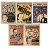 Image 1 : 5 Old Jazz Concert Repro Posters Sinatra Dorsey Herman