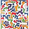 Image 1 : Keith Haring Untitled (Palladium Backdrop detail)