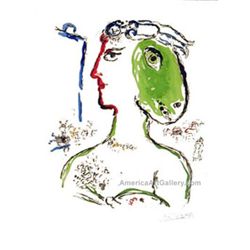 Rare! Marc Chagall Artist As Phoenix Signed S/n W/COA