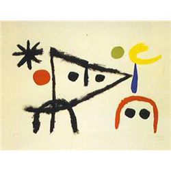 Joan Miro Le Petit Chat 1951 Art Print