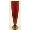 Image 1 : Tall Sangue Art Glass Wisp Vase 16 Inch Donghia