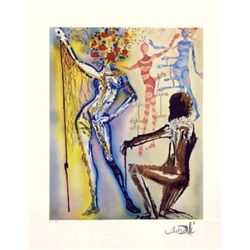 Rare Salvador Dali Signed Ltd Ed Fashion Designer W/coa