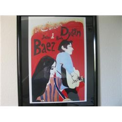 Joan Baez/Bob Dylan Vintage Reproduction Concert Poster