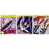 Image 1 : Dynamic Lichtenstein As I Opened Fire (Triptych)