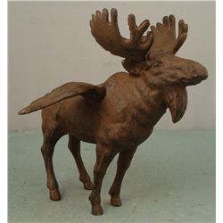 Flying Moose Unusual Cast Iron Winged Figure