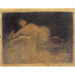 Sitting Nude By Roy Fairchild 30x24 S/N