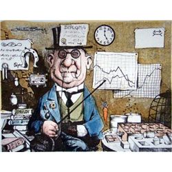 Charles Bragg Signed Medical Suite Print Psychologist