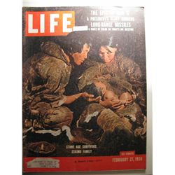 FEBRUARY 27 1956 LIFE MAG ESKIMO FAMILY