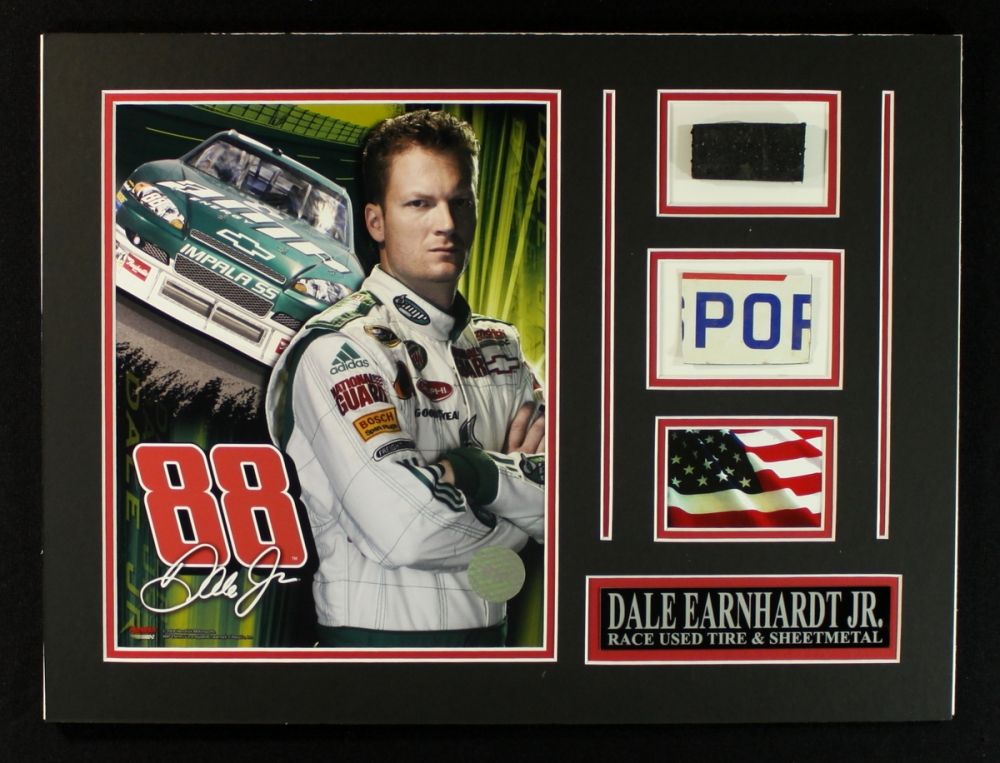 Dale Earnhardt Jr. NASCAR 16x12 Custom Display Piece with Sheet Metal