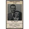 Image 1 : John Carroll Ventriloquist Figures, Advertisement.