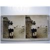 Image 1 : Stereograph Card "Old Pueblo Indian and Spanish adobe Church, Isleta, New Mexico."