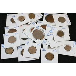 World Coins & Tokens Grab Bag; Various Dates, Conditions & Denominations; Lot of 25