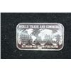 1974 United States Silver Corp. Silver Ingot; World Trade & Commerce; 999+ Fine Silver 1 Oz.