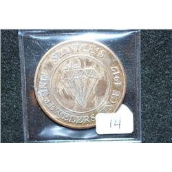 Slavik's Fine Jewelers Since 1917 $25 Trade Token; Redeemable Against any purchase of over $100; Mem