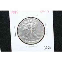 1945 Walking Liberty Half Dollar