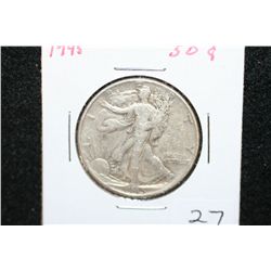 1945 Walking Liberty Half Dollar