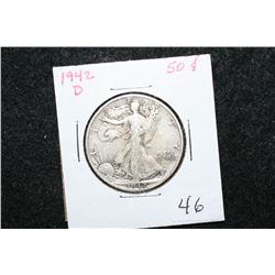 1942-D Walking Liberty Half Dollar