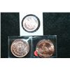 Image 2 : Copper Round; .999 Fine Copper 1 Oz.; Lot of 2 & Copper Round; .999 Fine Copper 1/2 Oz.; Total Lot o