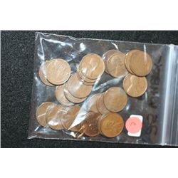 Lincoln Wheat Back Penny; Various Dates & Conditions; Lot of 25