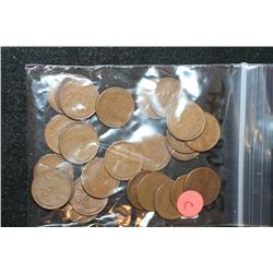 Lincoln Wheat Back Penny; Various Dates & Conditions; Lot of 25