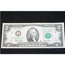 2003 US Federal Reserve Note $2; Minneapolis MN Reserve