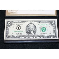 2003 US Federal Reserve Note $2; Minneapolis MN Reserve