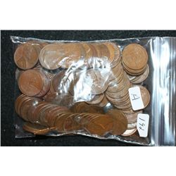 Lincoln Wheat Back Penny; Various Dates & Conditions; Lot of 100