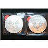 Image 2 : 2012 Silver Eagle $1; Lot of 2