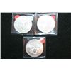 Image 2 : 2012 Silver Eagle $1; Lot of 3